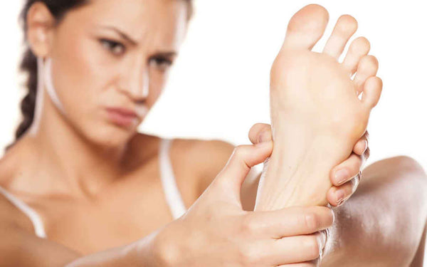 Fascitis plantar en un pie